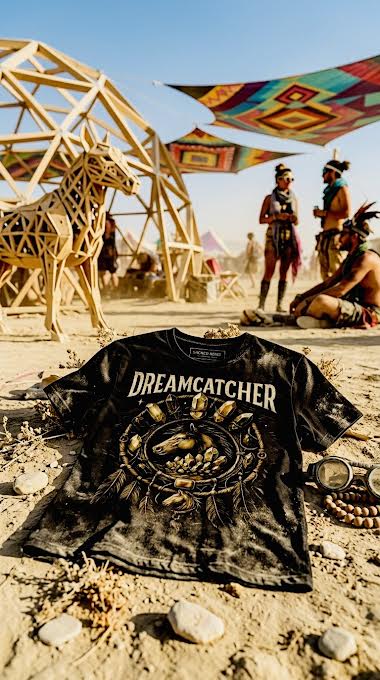 Dreamcatcher Black Organic Tee