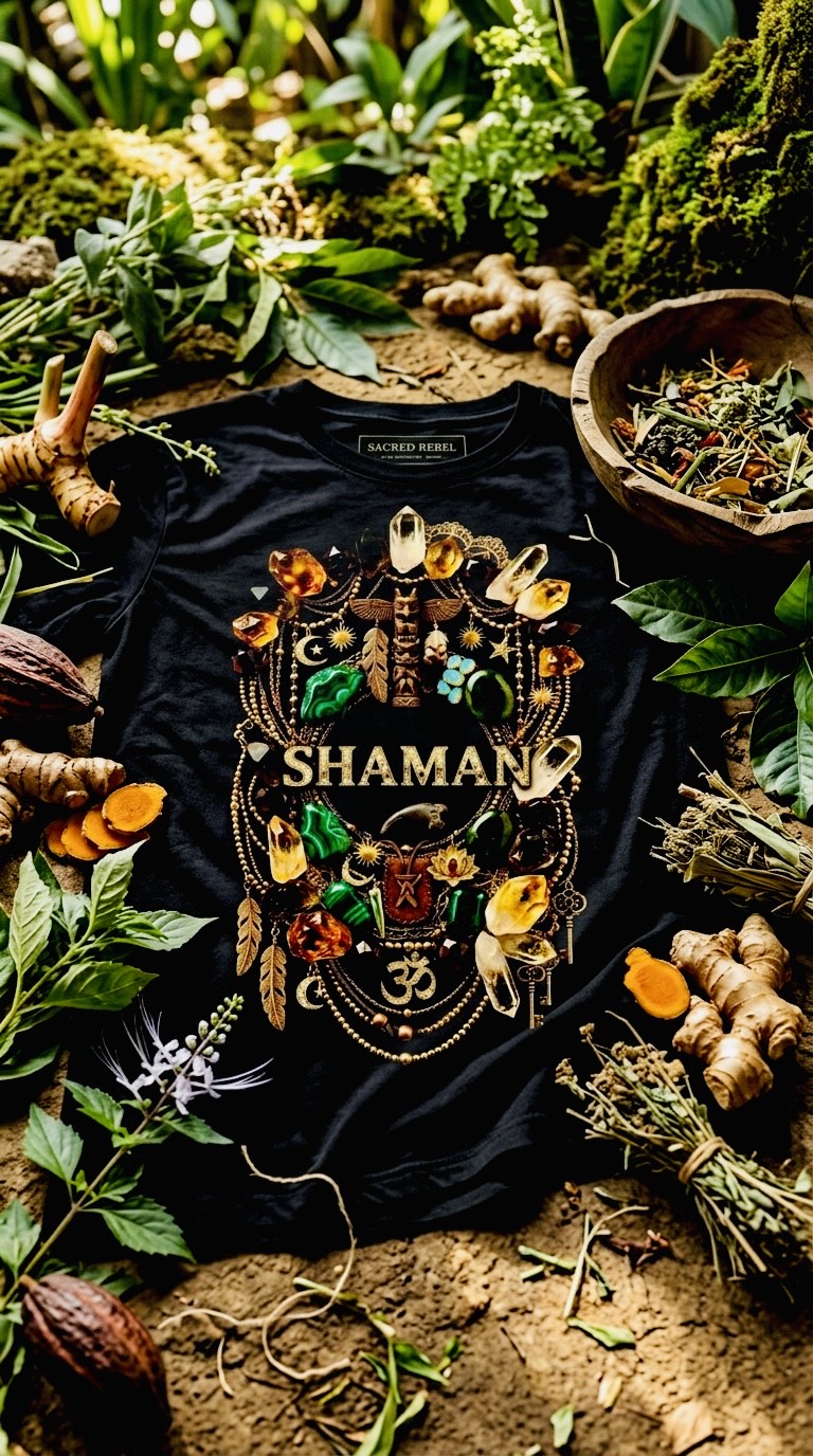 Shaman Black Organic Tee
