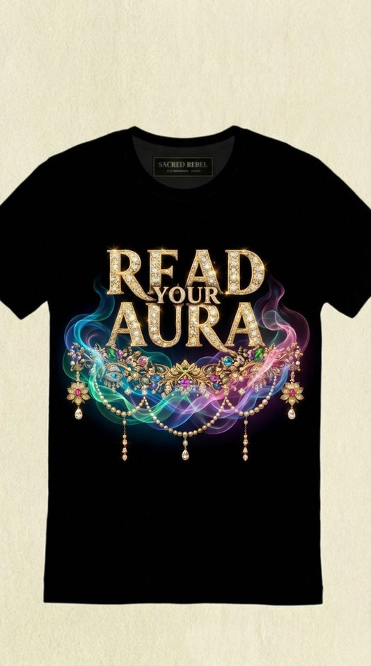 Read Your Aura — Organic Black Tee