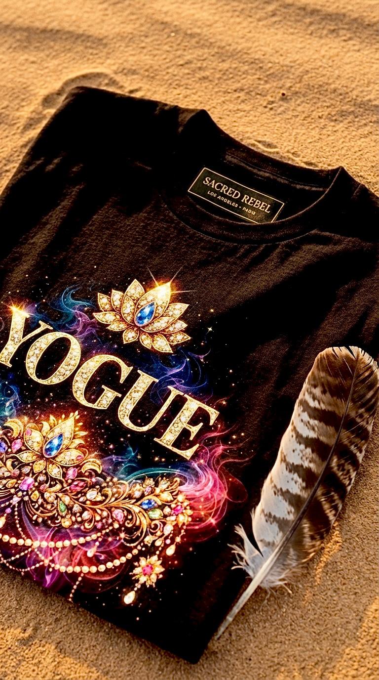 YOGUE — Organic Black Tee