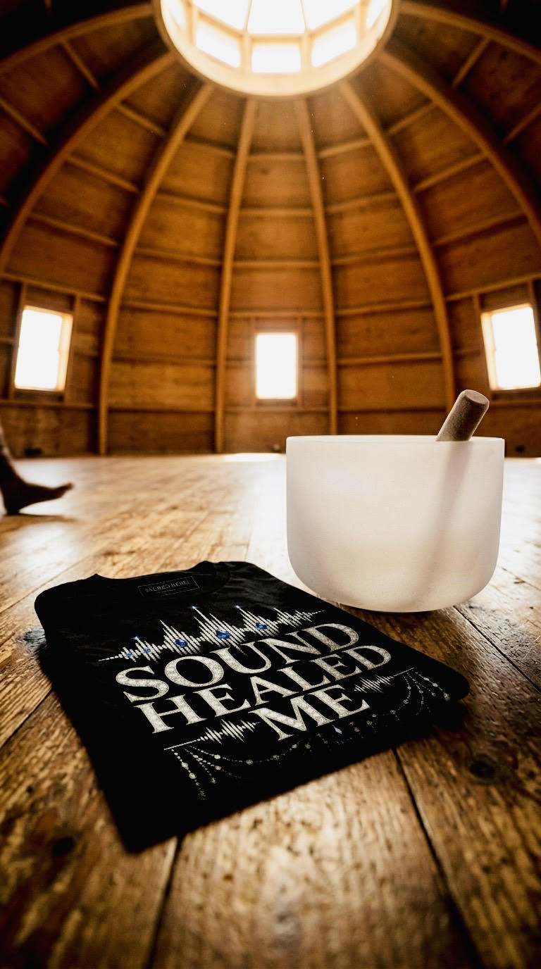 Sound Healed Me Black Organic Tee