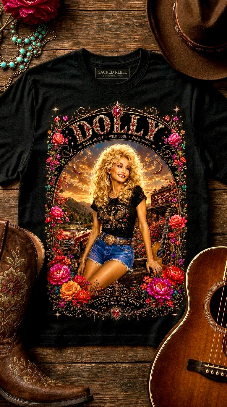 Dolly Special Edition Black Organic Tee