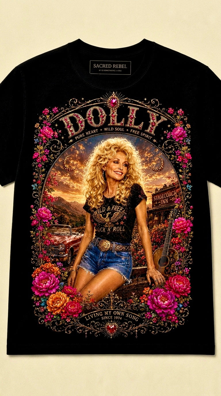 Dolly Special Edition Black Organic Tee