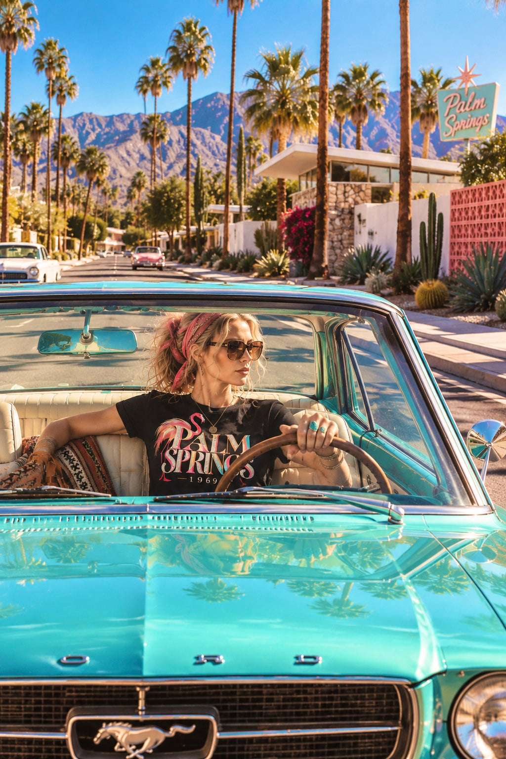 Palm Springs Special Edition Black Organic Tee