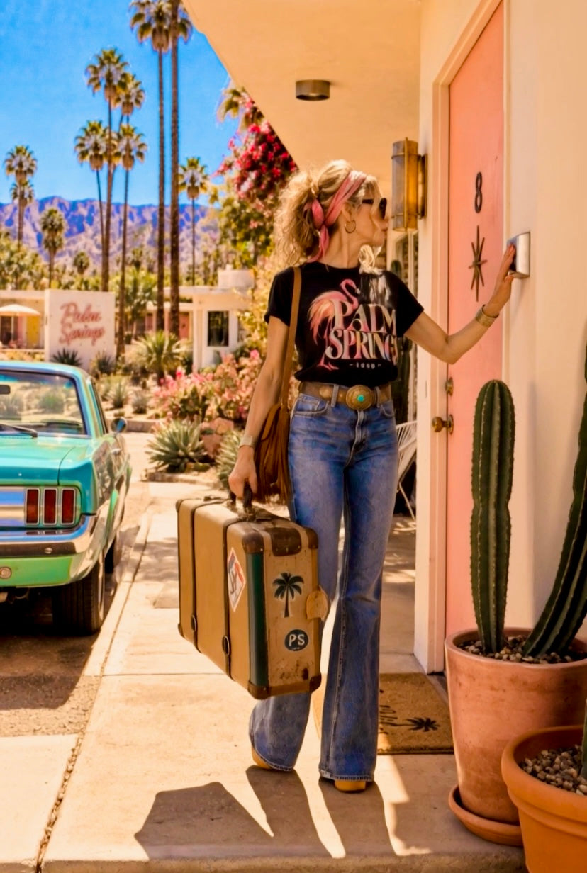 Palm Springs Special Edition Black Organic Tee