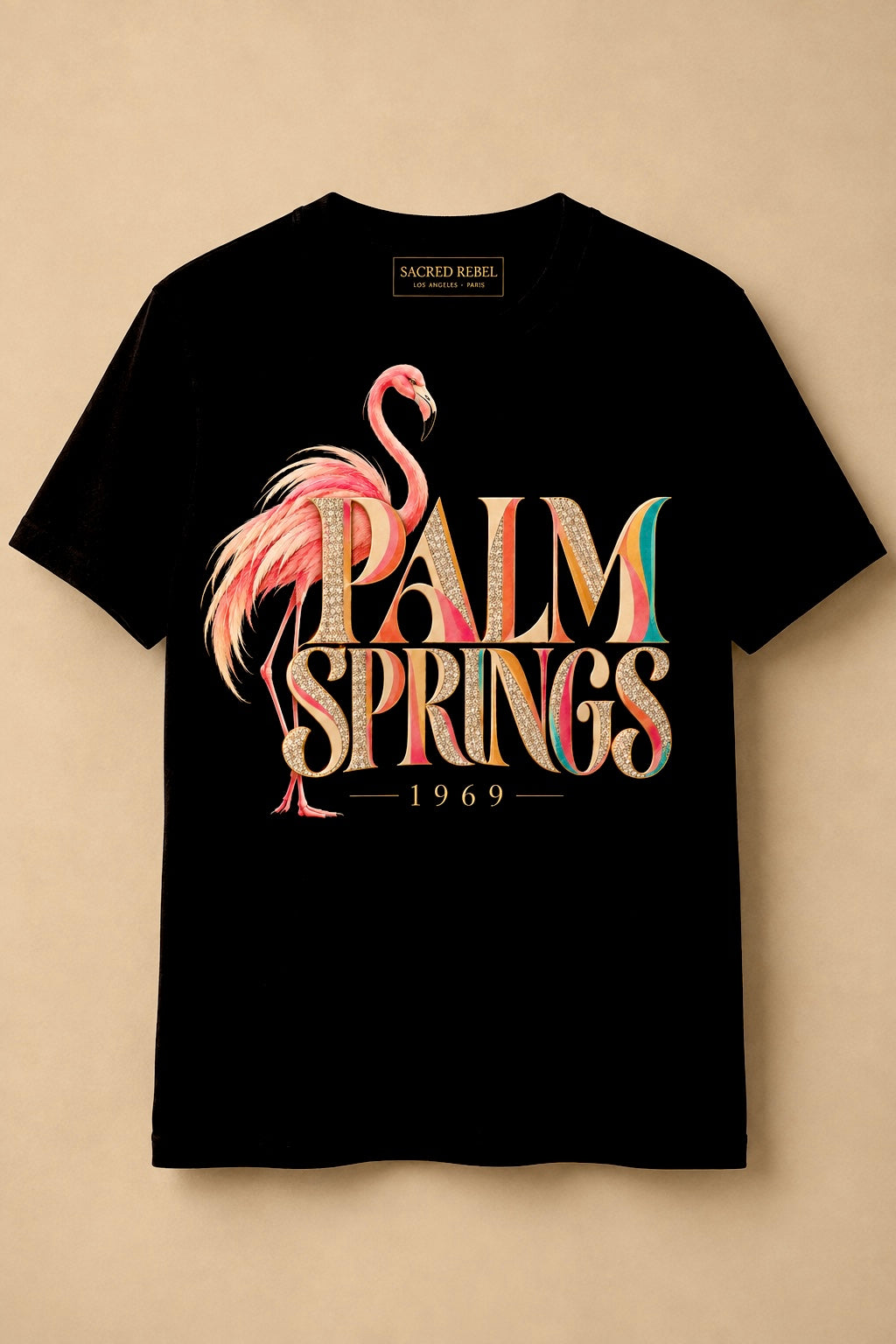 Palm Springs Special Edition Black Organic Tee