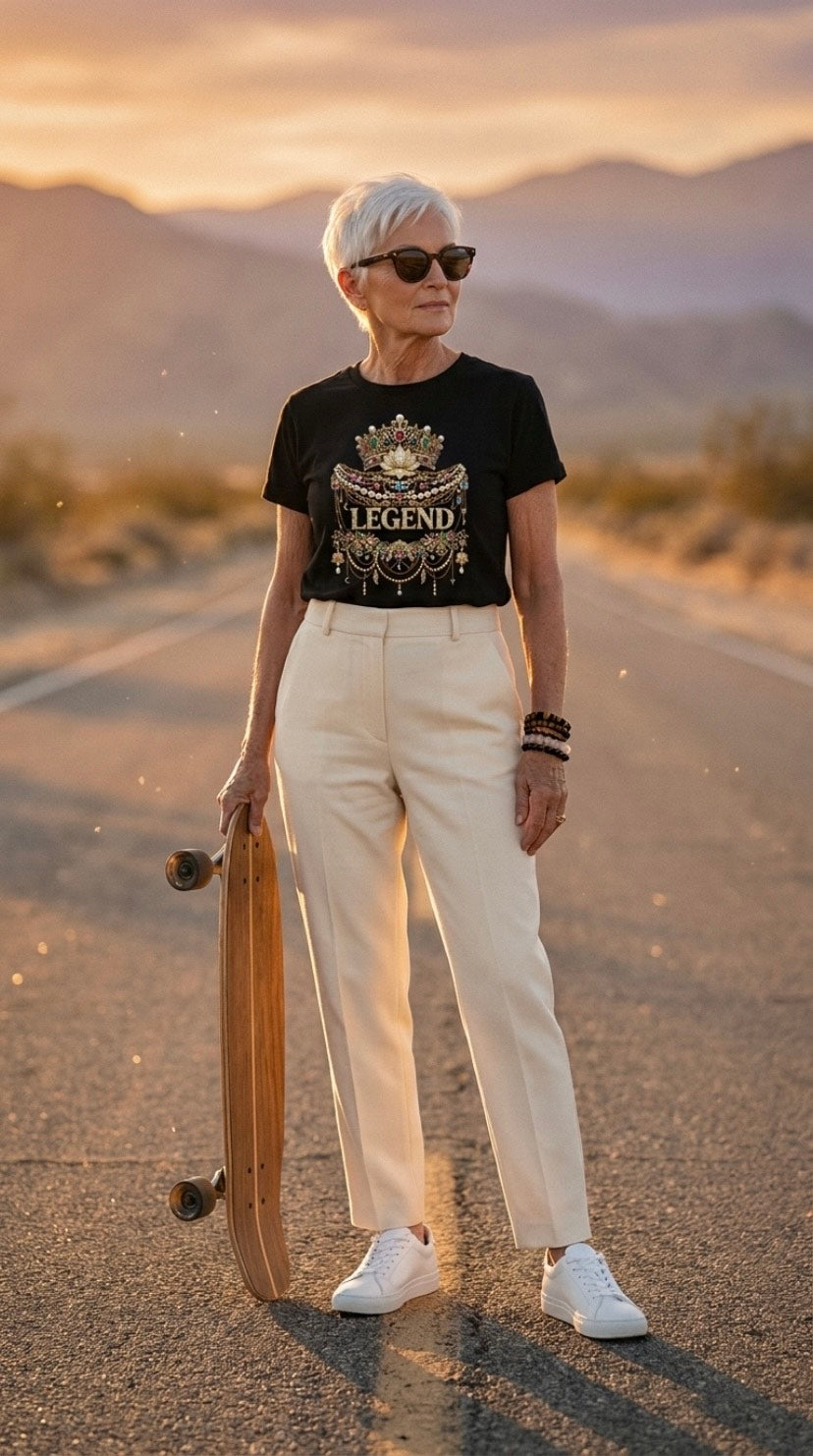 Legend Black Organic Tee