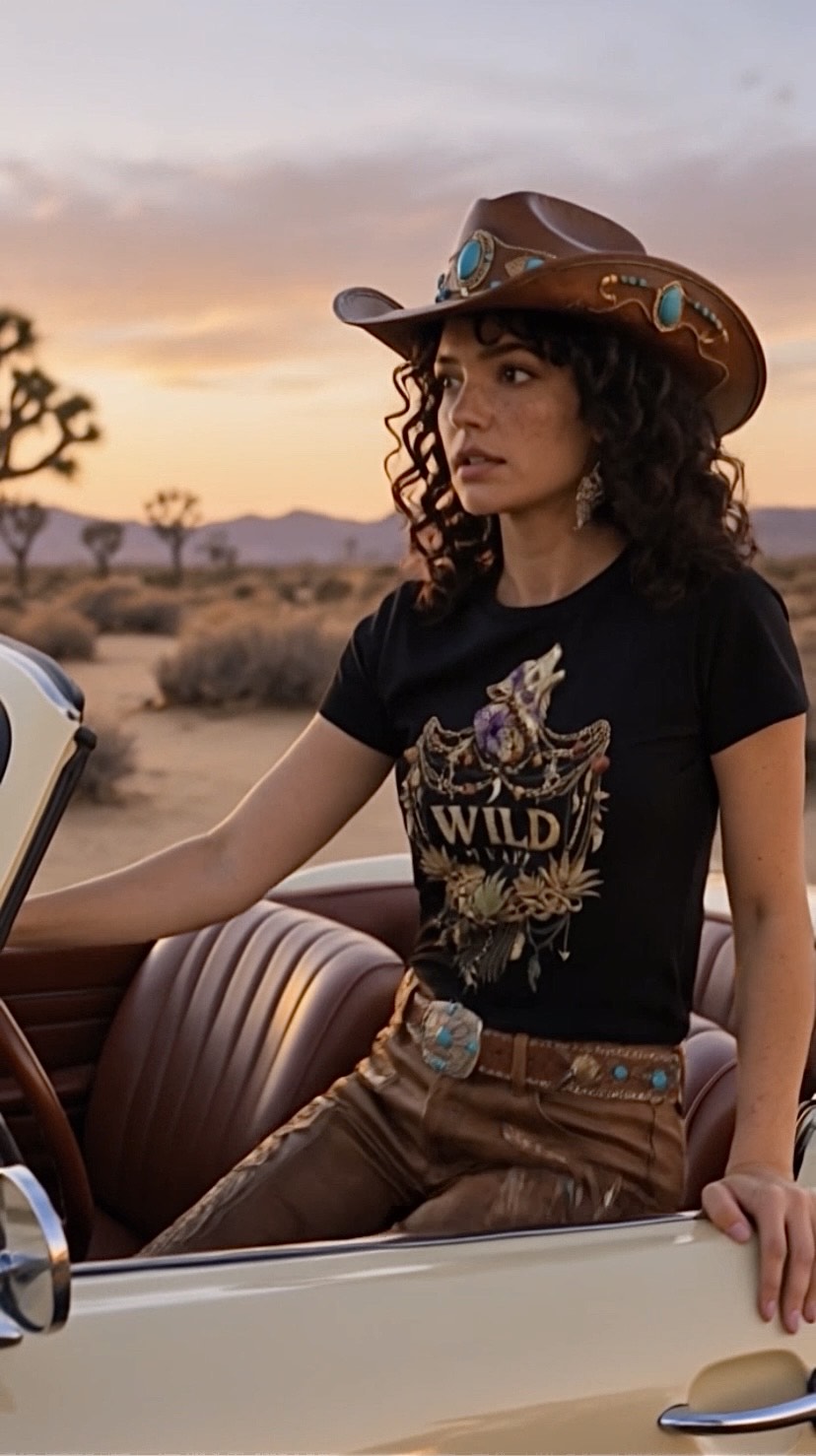 Wild Heart Black Organic Tee