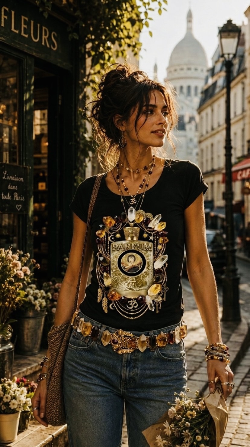 Parfum Black Organic Tee