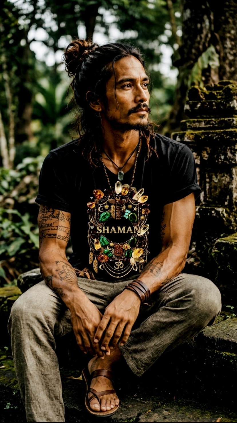 Shaman Black Organic Tee
