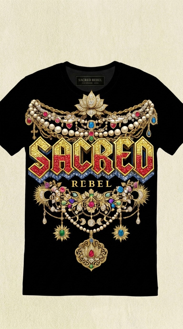 Sacred Rebel Coachella Black Organic Tee