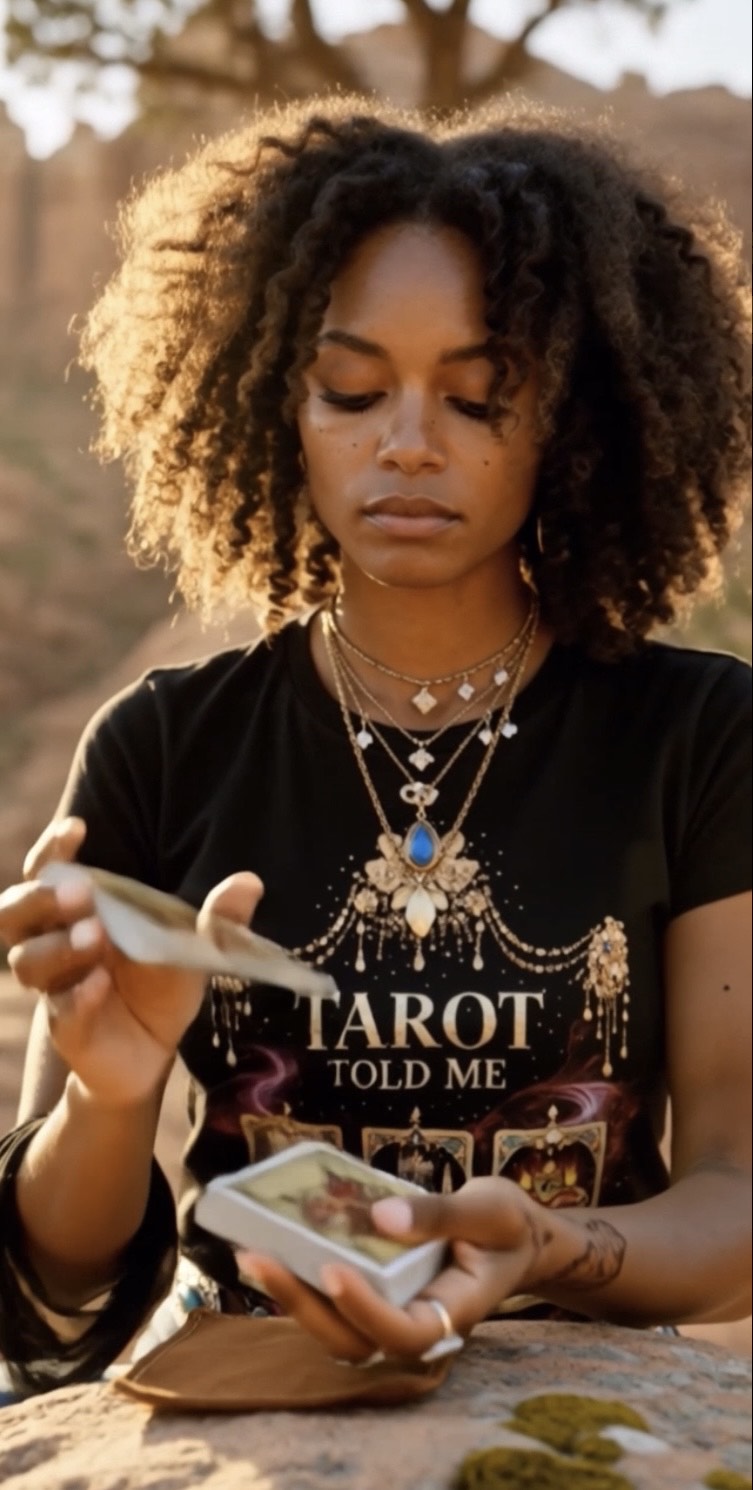 Tarot Told Me  Black Organic Tee
