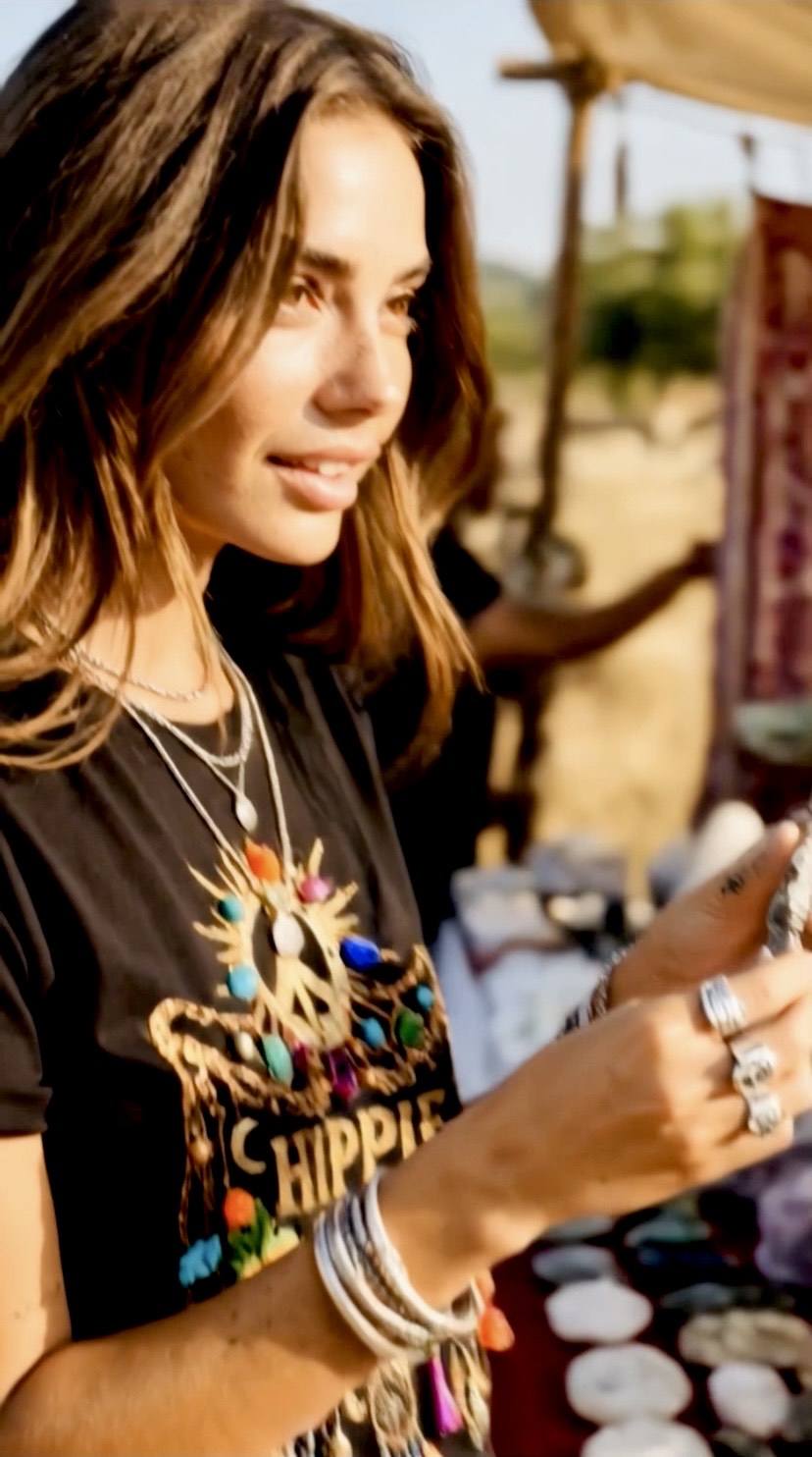Hippie Soul Black Cotton Tee