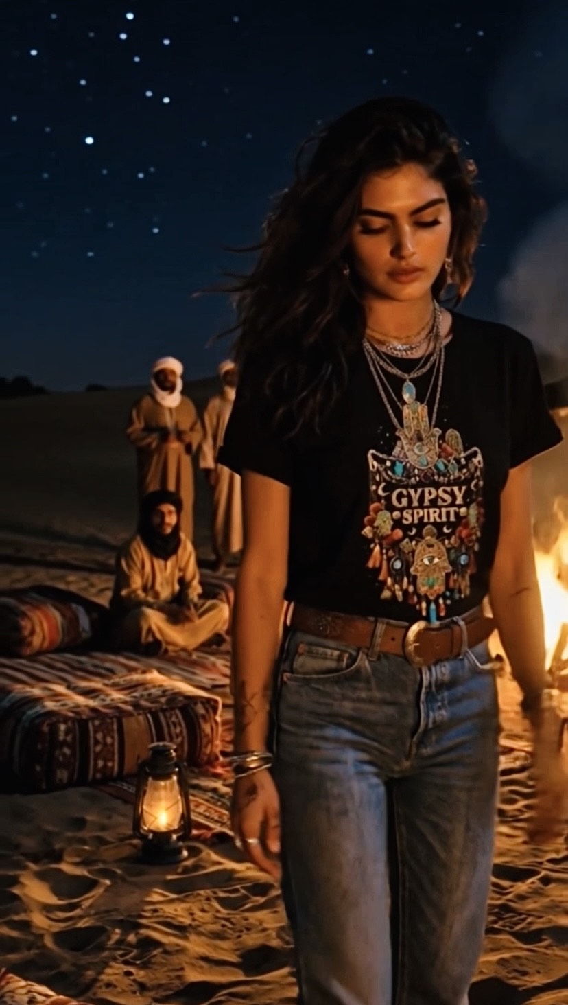 Gypsy Spirit Black Organic Tee