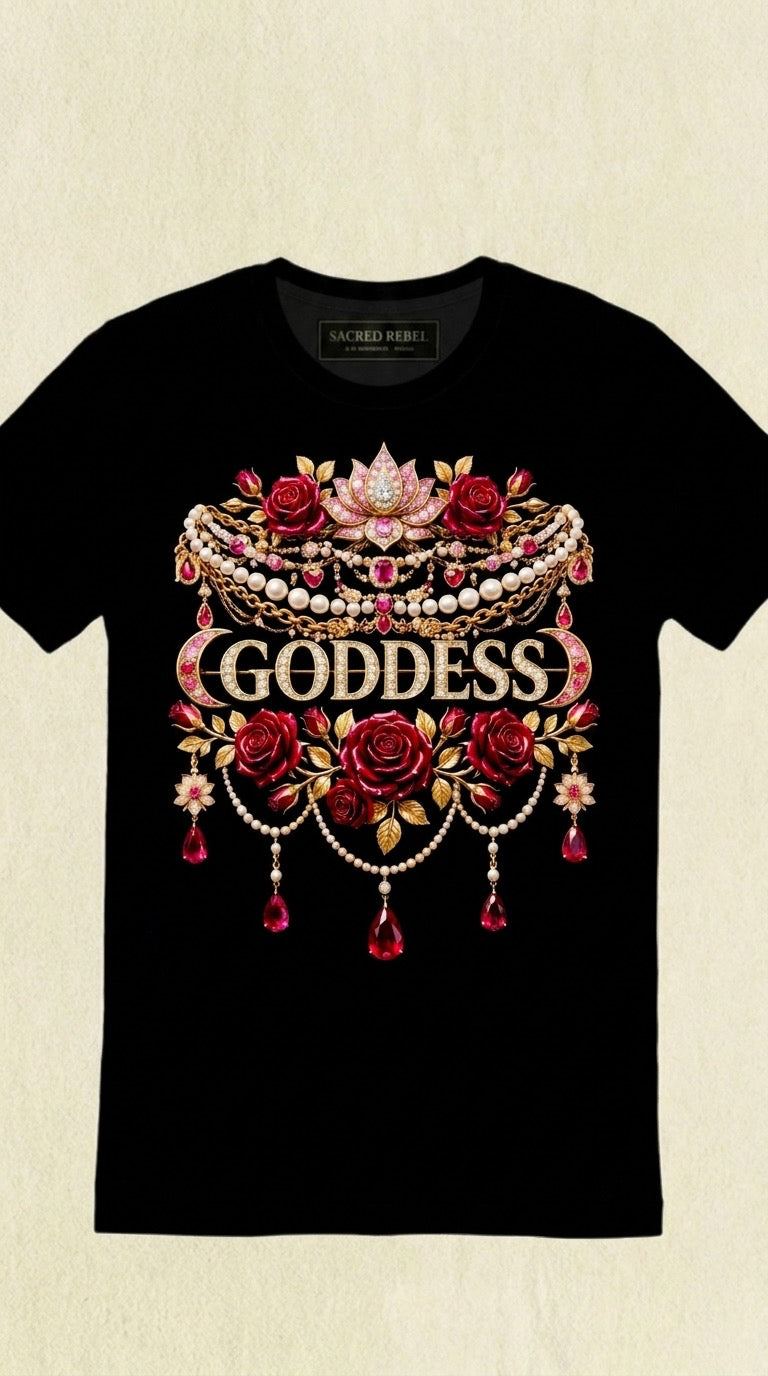 Goddess Black Organic Tee