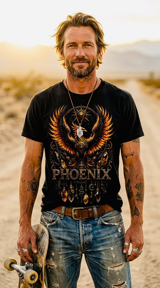 Phoenix Black Organic Tee