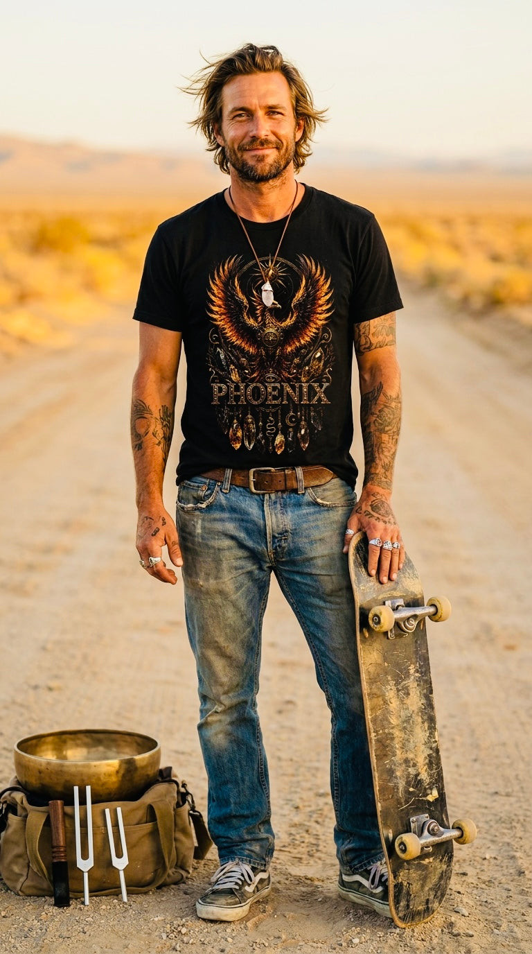 Phoenix Black Organic Tee