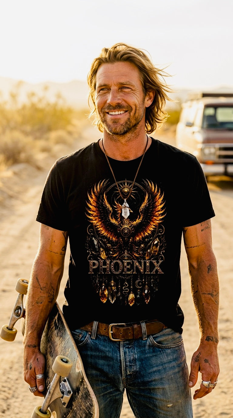 Phoenix Black Organic Tee
