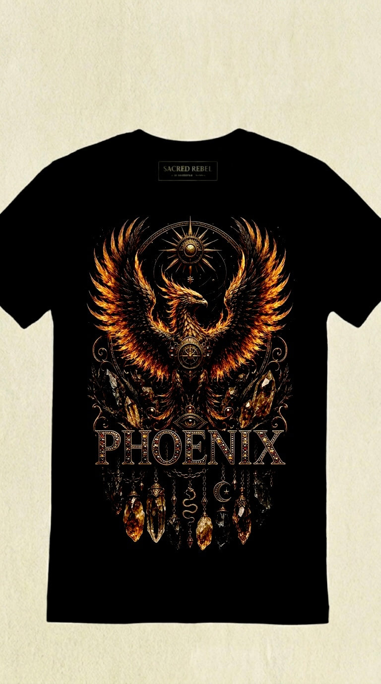 Phoenix Black Organic Tee