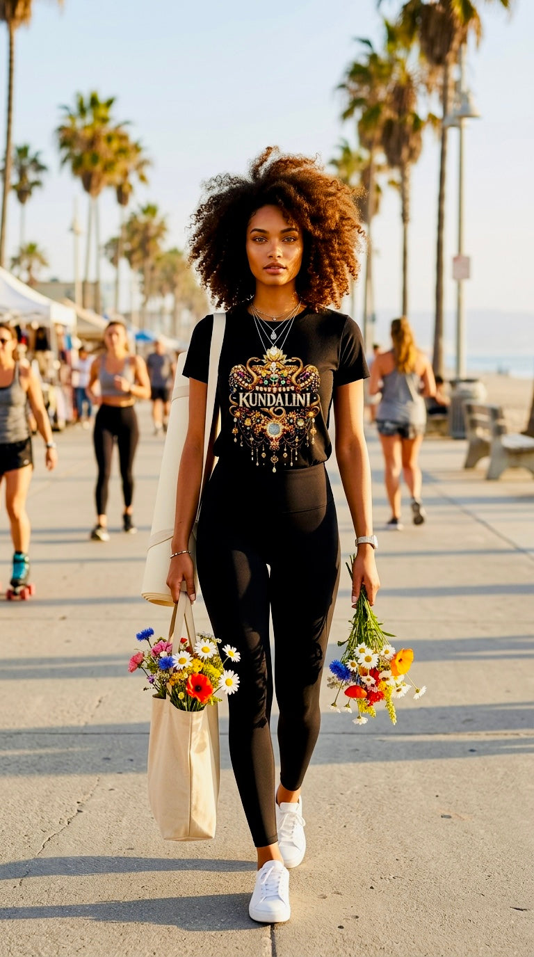 Kundalini Black Organic Tee