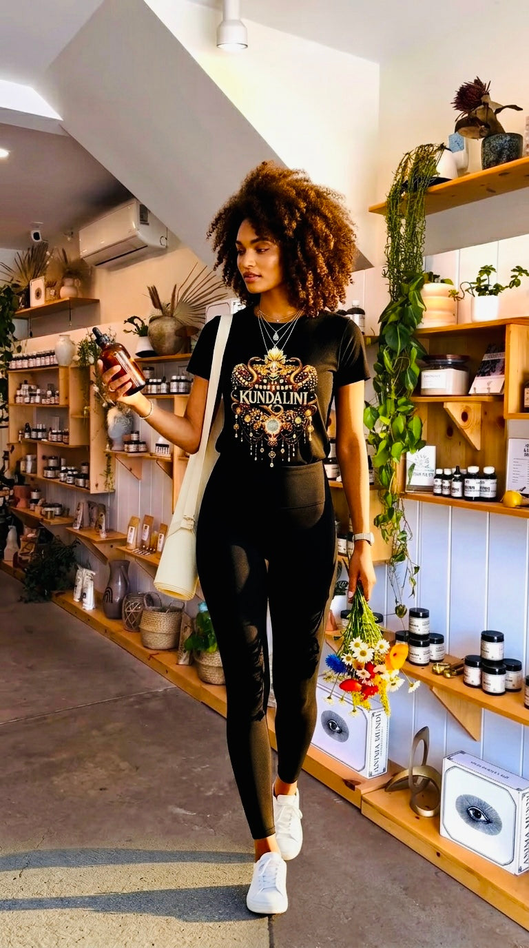 Kundalini Black Organic Tee