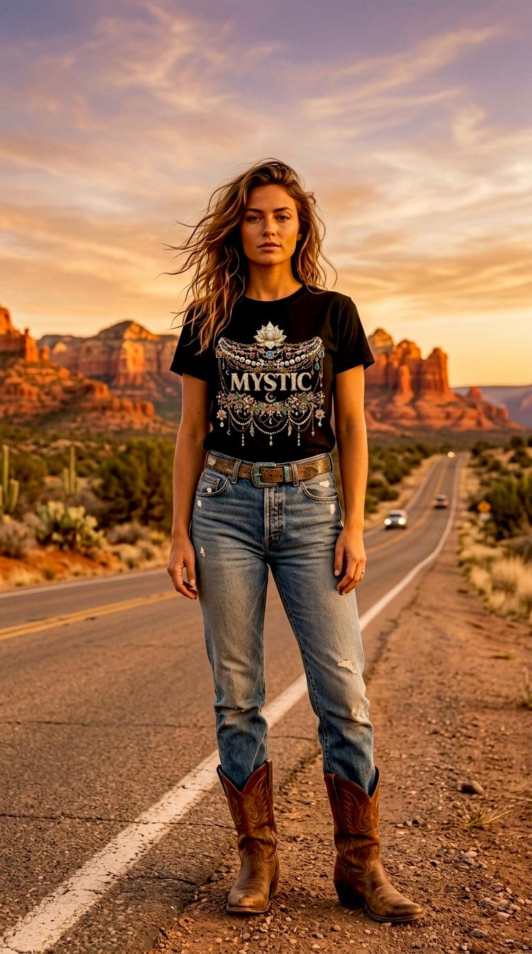 Mystic — Organic Black Tee