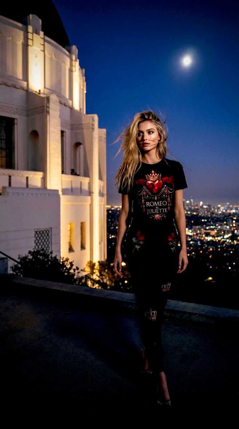 Romeo & Juliet — Organic Black Tee