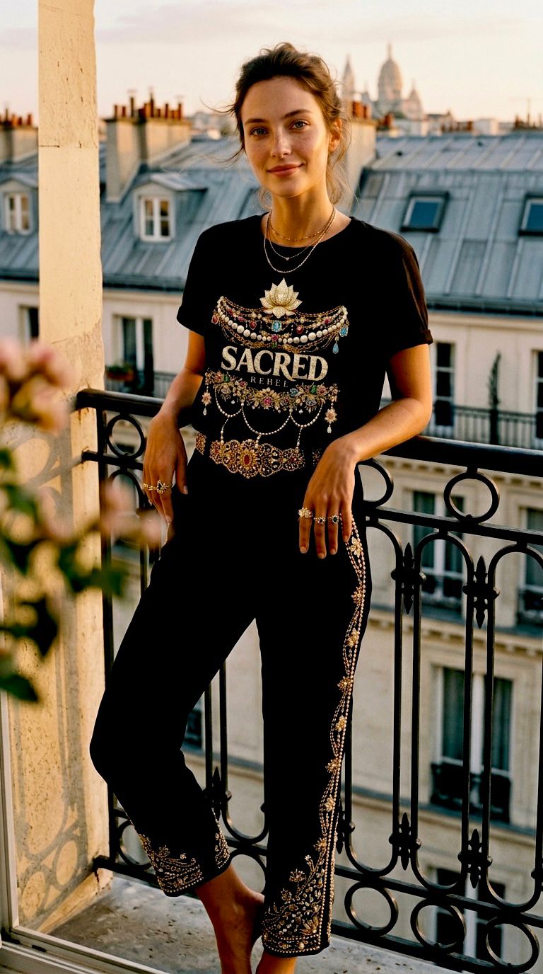 Sacred Rebel — Organic Black Tee