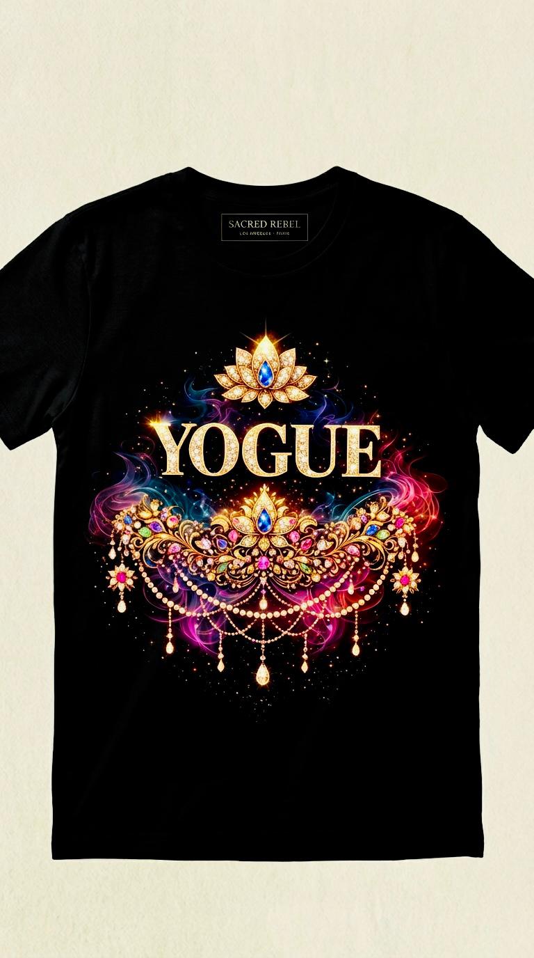 YOGUE — Organic Black Tee