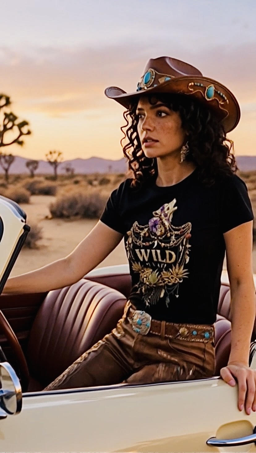 Wild Heart Black Organic Tee