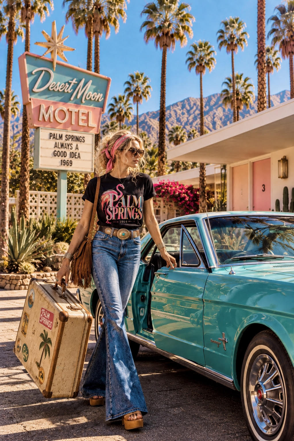 Palm Springs Special Edition Black Organic Tee