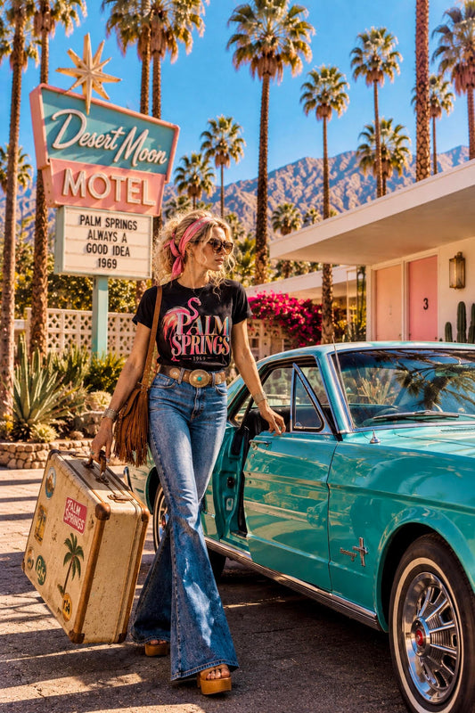 Palm Springs Special Edition Black Organic Tee